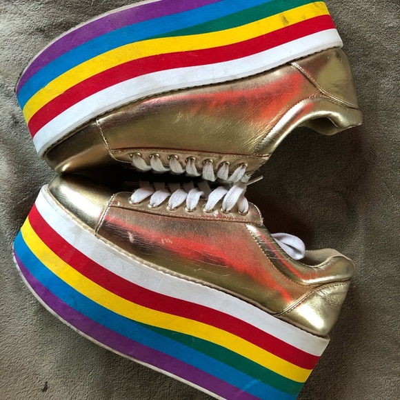 rainbow platform shoes forever 21